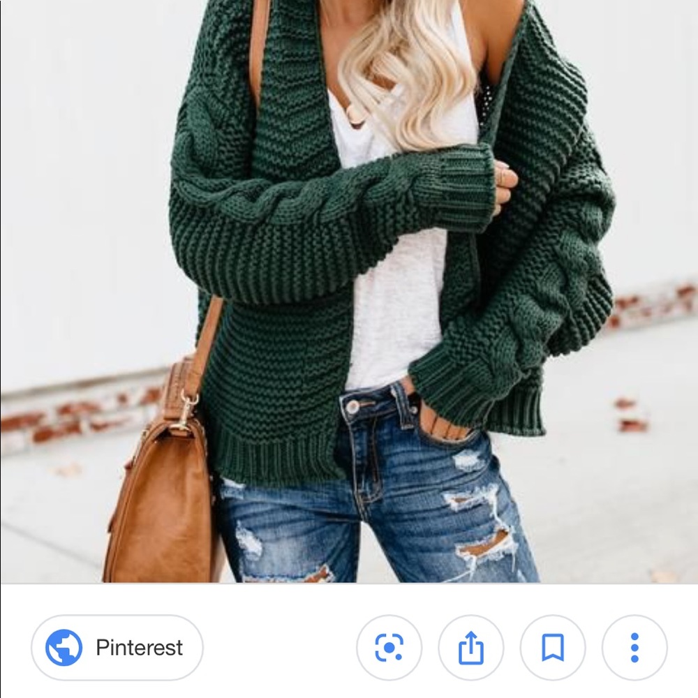Vici dolls cable knit sweater